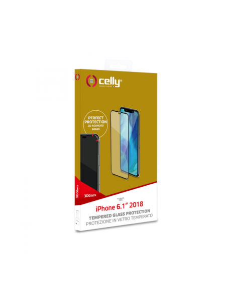 3D GLASS IPHONE XR BLACK
