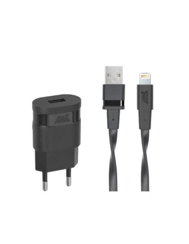 CARICATORE DA PARETE - 1A USB NERO