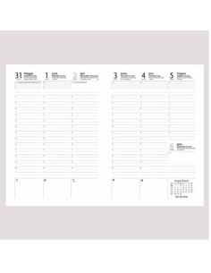 AGENDA SETT. 21X30 WEEKLY BLU