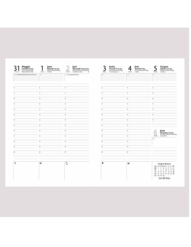 AGENDA SETT. 21X30 WEEKLY BLU