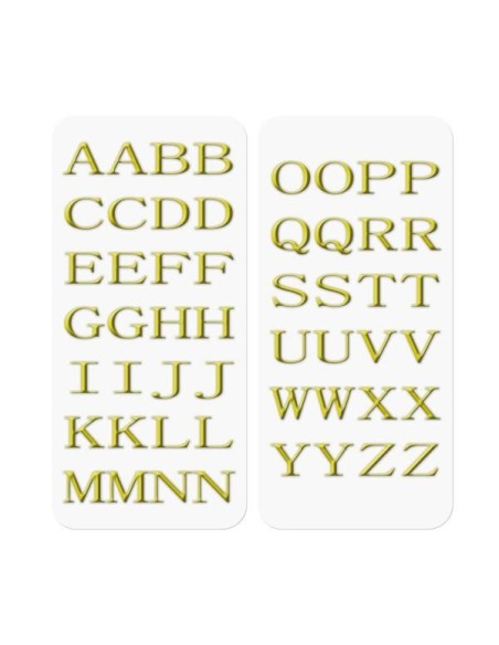 3D STICKERS LETTERS GOLD