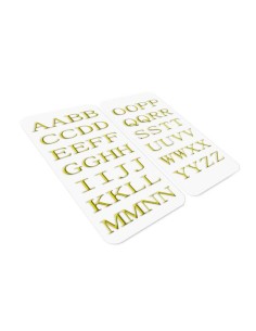 3D STICKERS LETTERS GOLD 2