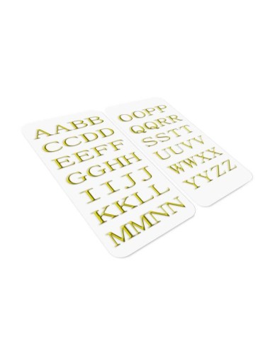 3D STICKERS LETTERS GOLD