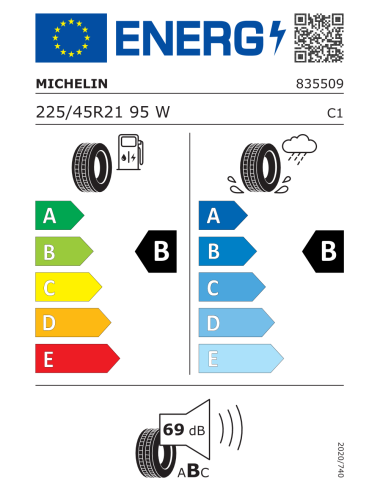 Michelin E Primacy - 225/45 R21 95W EV