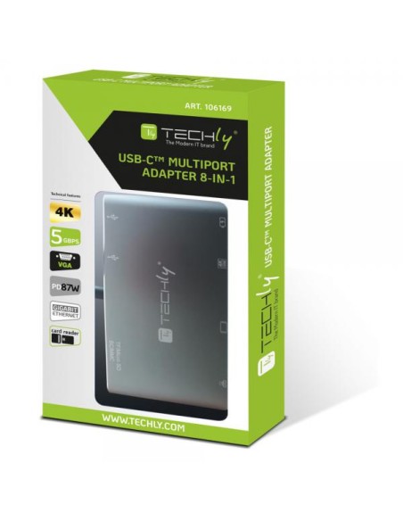 Docking Station USB-C™ SuperSpeed Multiporta USB HDMI VGA RJ45 MicroSD