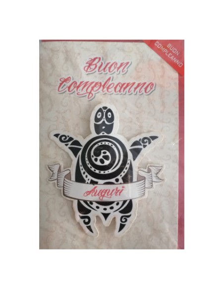 Biglietti compleanno Saemec conf. 12 pz Tattoo SC51432