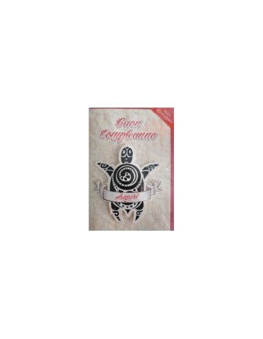 Biglietti compleanno Saemec conf. 12 pz Tattoo SC51432