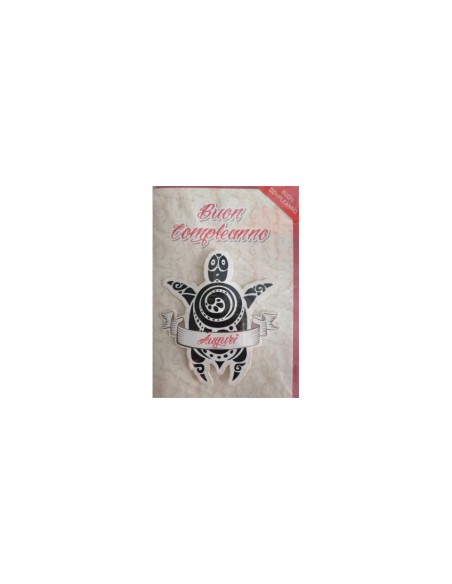 Biglietti compleanno Saemec conf. 12 pz Tattoo SC51432