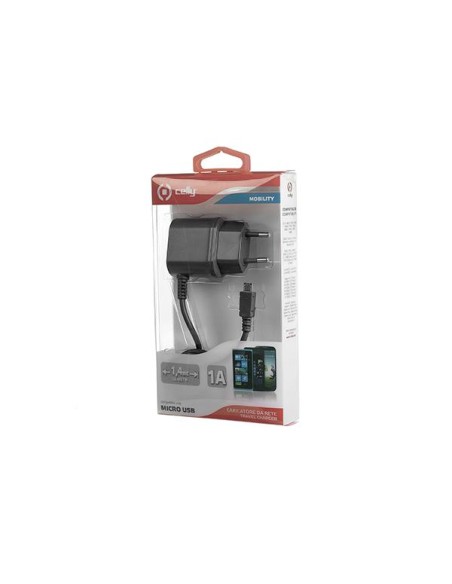 TRAVEL CHARGER MICROUSB 1A/5W BLACK