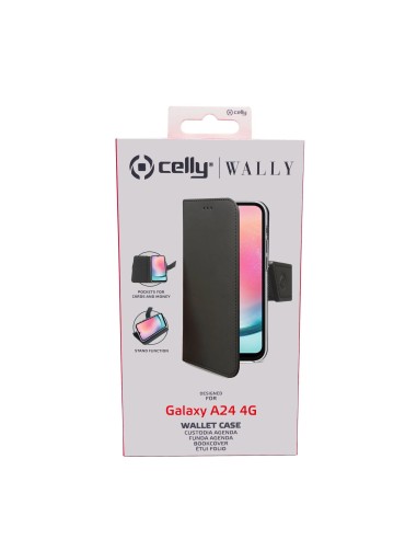 WALLY CASE GALAXY A24 4G BLACK