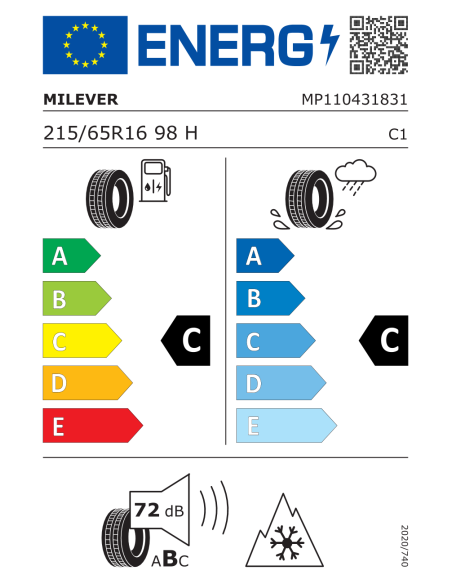Milever Winter Max-A1 MW255 - 215/65 R16 98H