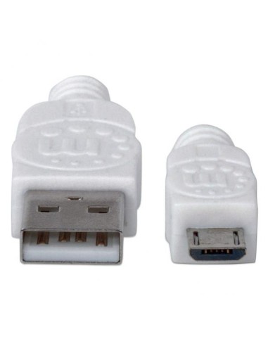 Cavo USB 2.0 A maschio/Micro B maschio 1m Bianco