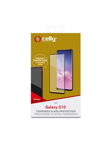 3D GLASS GALAXY S10 BLACK