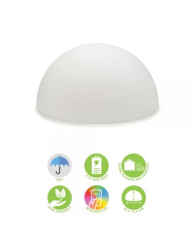 Lampada LED Multicolore a Mezza Sfera