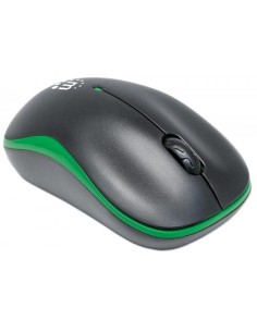 Mouse Ottico Wireless con Micro Ricevitore USB 1000 Dpi Nero/Verde 2