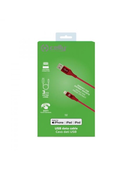 USBA TO LIGHTNING 12W 3MT CABLE MFI