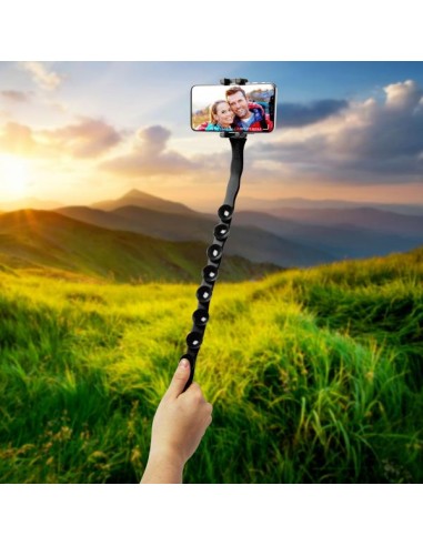 FLEXIBLE SELFIE STICK BLACK
