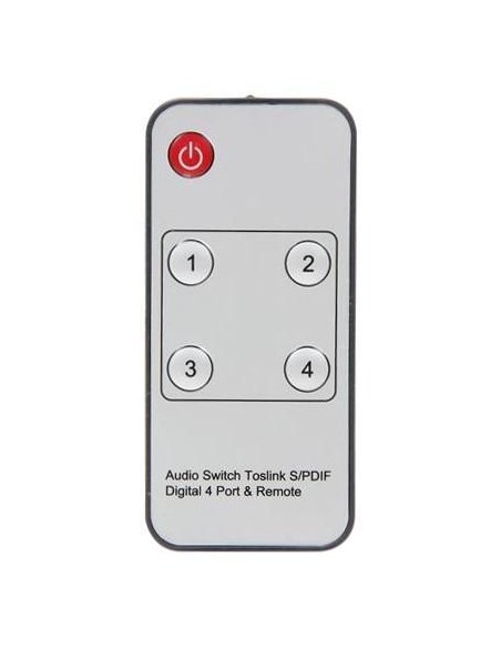Switch Audio Toslink 4 Porte con Telecomando IR