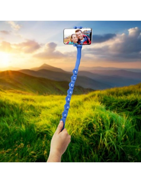 FLEXIBLE SELFIE STICK BLUE