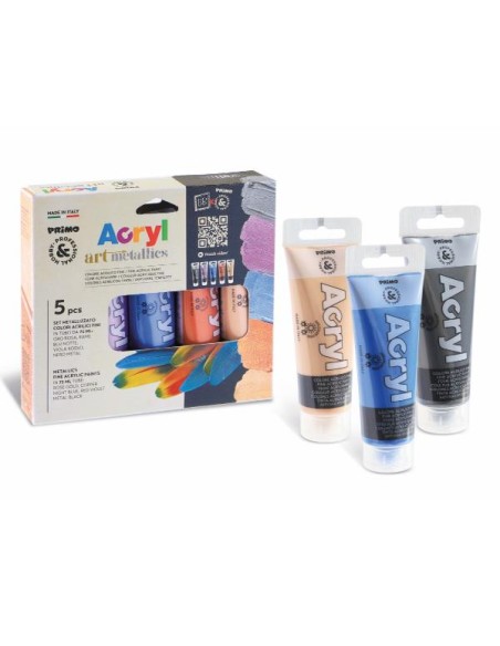 5 TUBI COL ACRILICO FINE 75ML,METAL