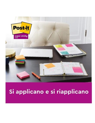 CF12 POST-IT SUPER STICKY 76X76 GIA