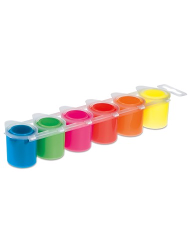 CONF6 COLORI TEMPERA FLUO DA 25ML