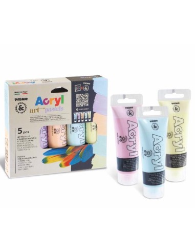 5 TUBI COL.ACRILICO FINE 75ML,PASTE