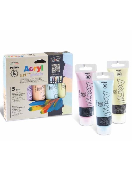 5 TUBI COL.ACRILICO FINE 75ML,PASTE