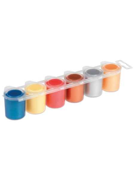 CONF6  TEMPERA METALLIZZATA DA 25ML