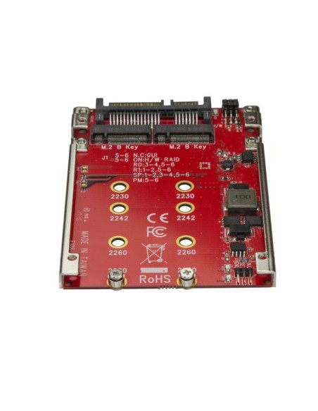 ADATTATORE PER 2 SSD M.2 A SATA PE