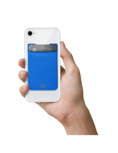 ADHESIVE POCKET FOR CARDS BLUE 2