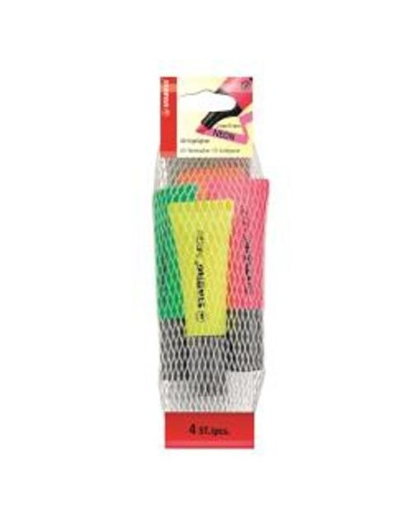AST4 STABILO NEON COL ASS