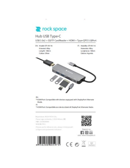 ROCK - HUB USB C - USB 3.0
