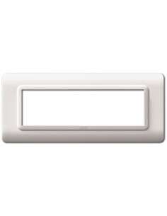 Placca Tecnopolimero S44 7 Moduli Bianco