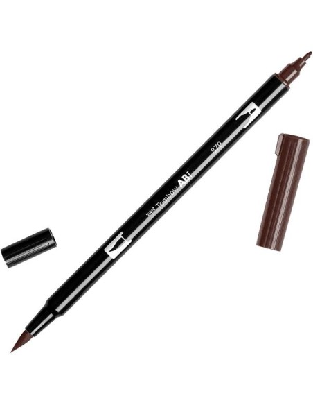 CF6 PENNARELL0 DUAL BRUSH MARRONE
