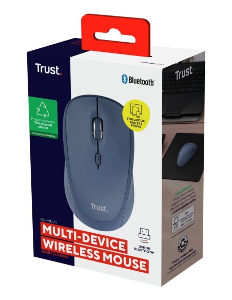 YVI+ MULTI-DEVICE WIRELESS MOUSE BL