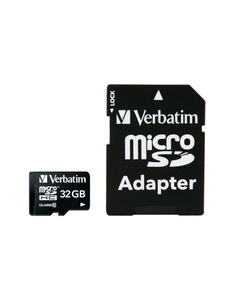VERBATIM MICRO SDHC 32GB CLASSE 10 + ADATTATORE