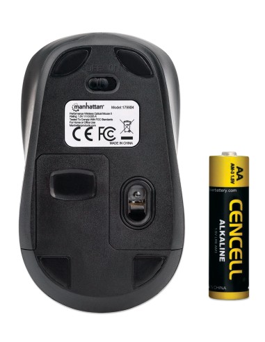 Mouse Ottico Wireless 1600 Dpi Nero, Performance II