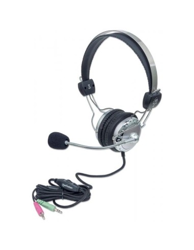 Cuffia Stereo con Microfono con Asta Flessibile