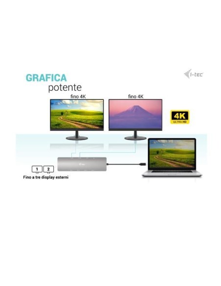 USB-C METAL NANO 2XHDMI DOCK+PD100W