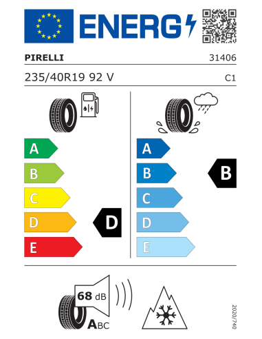 Pirelli P Zero Winter - 235/40 R19 92V, N1