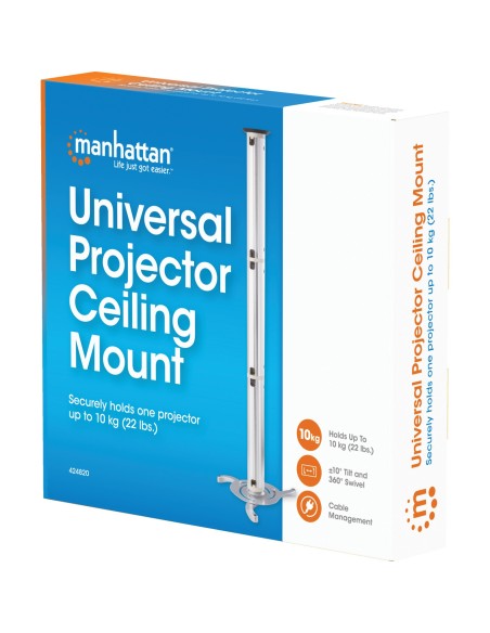 Staffa Universale per Proiettore 10kg a Soffitto