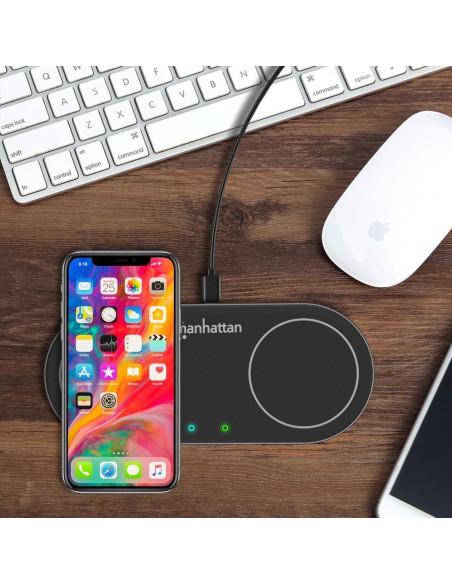 Doppia Stazione di Ricarica Wireless 30W
