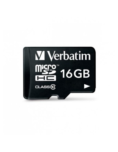 VERBATIM MICRO SDHC 16GB CLASS 10 + ADATTORE