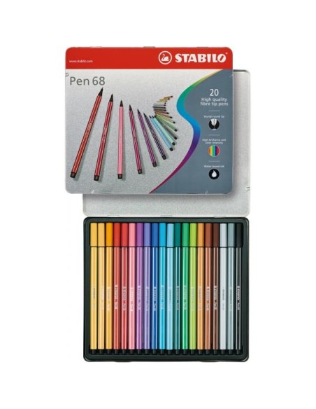 AST20 STABILO PEN 68 COL ASSORT