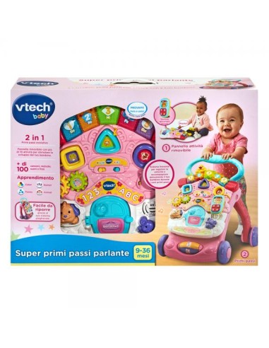 SUPERPRIMIPASSI PARLANTE 2IN1 ROSA
