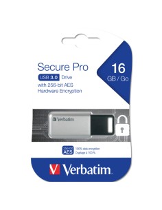 Verbatim - Usb secure data pro drive - per PC & Mac - 98664 - 16GB
