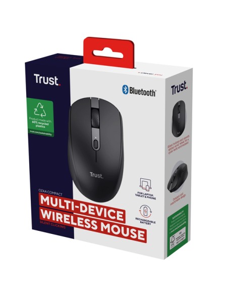 Mouse OZAA wireless - nero - Trust