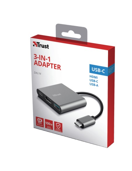 Adattatore USB-C - multiporta 3-in-1 Dalyx - Trust