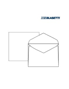 Busta extrafine Campidoglio - lembo gommato - 12 x 18 cm - 100 gr - bianco - Blasetti - conf. 500 pezzi